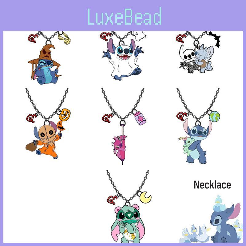 Cute Cartoon Character Stitch Necklace For Halloween Anime Pendant