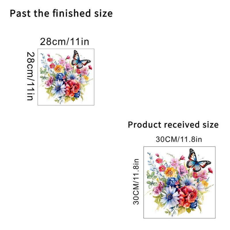 Motýli obklopují květiny Samolepka na toaletu Domácí dekorace Víko toalety Wc Univerzální Vodotěsné Nálepky Koupelnové doplňky