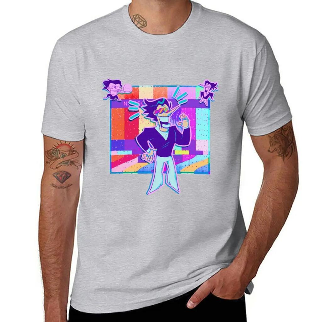 Spamton Deltarune T-shirt plusstorlekar sublim estetisk kläder anime herr grafiska t-shirts hip hop