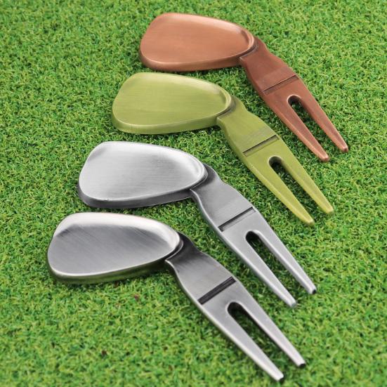 Golf Fork Ergonomic Design Multi-function Comfortable Grip Rustproof High-Hardness Training Aid Ultra-light Golfing