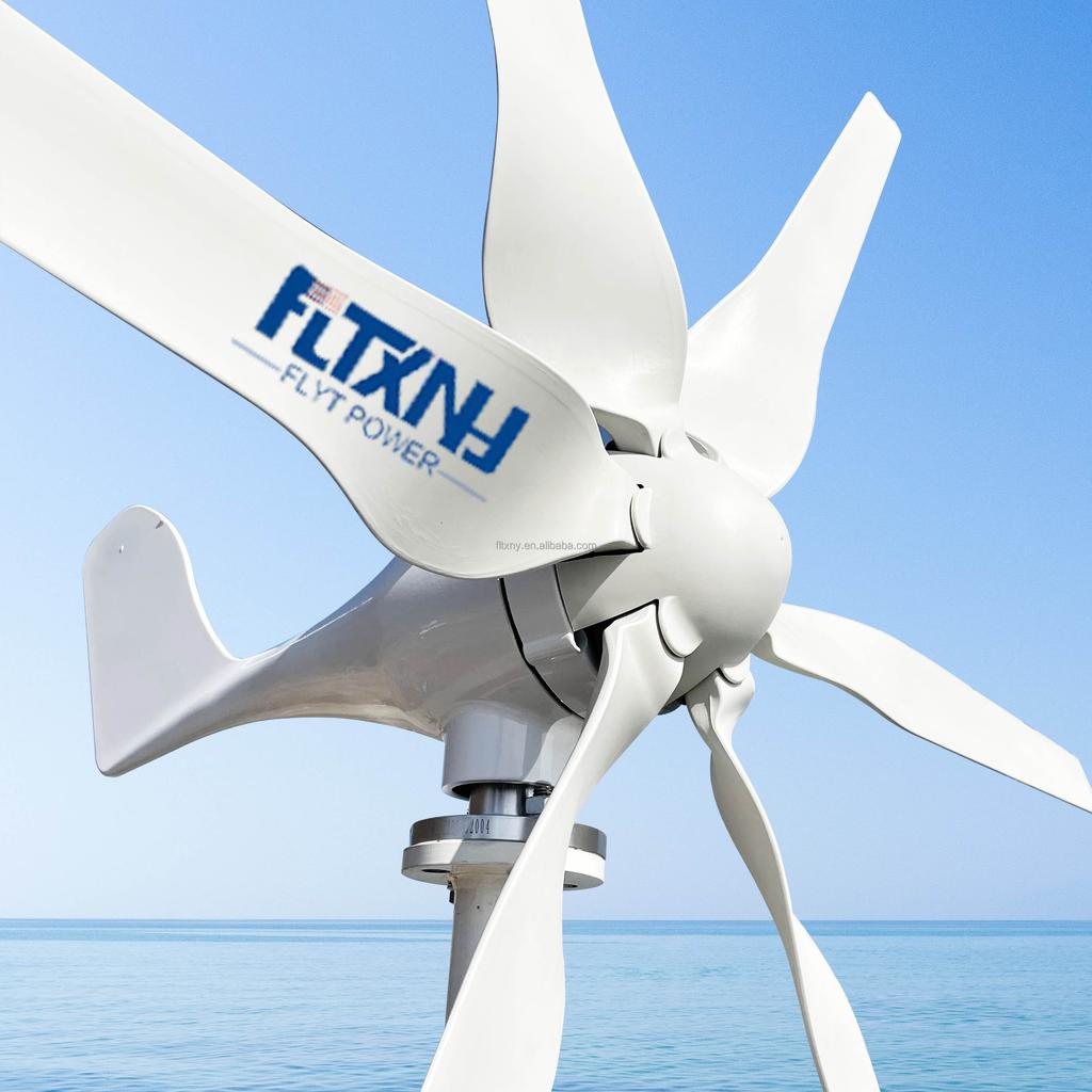 Deutschland Direktlager Horizontales Windturbinengeneratorsystem Mit Solar Off Grid 800W 12V 24V 48V Windkraftanlage