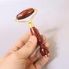 Purple Sandalwood Roller Massager Lotus Seedpod Beauty Professional Brass Facial Gua Sha Tool Eye Relaxation Spot Meridians