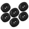 RC Rubber Tires with Aluminum Alloy Wheel Hub for WPL C14 C24 C34 C44 B14 B24 B16 B36 4  Car Model
