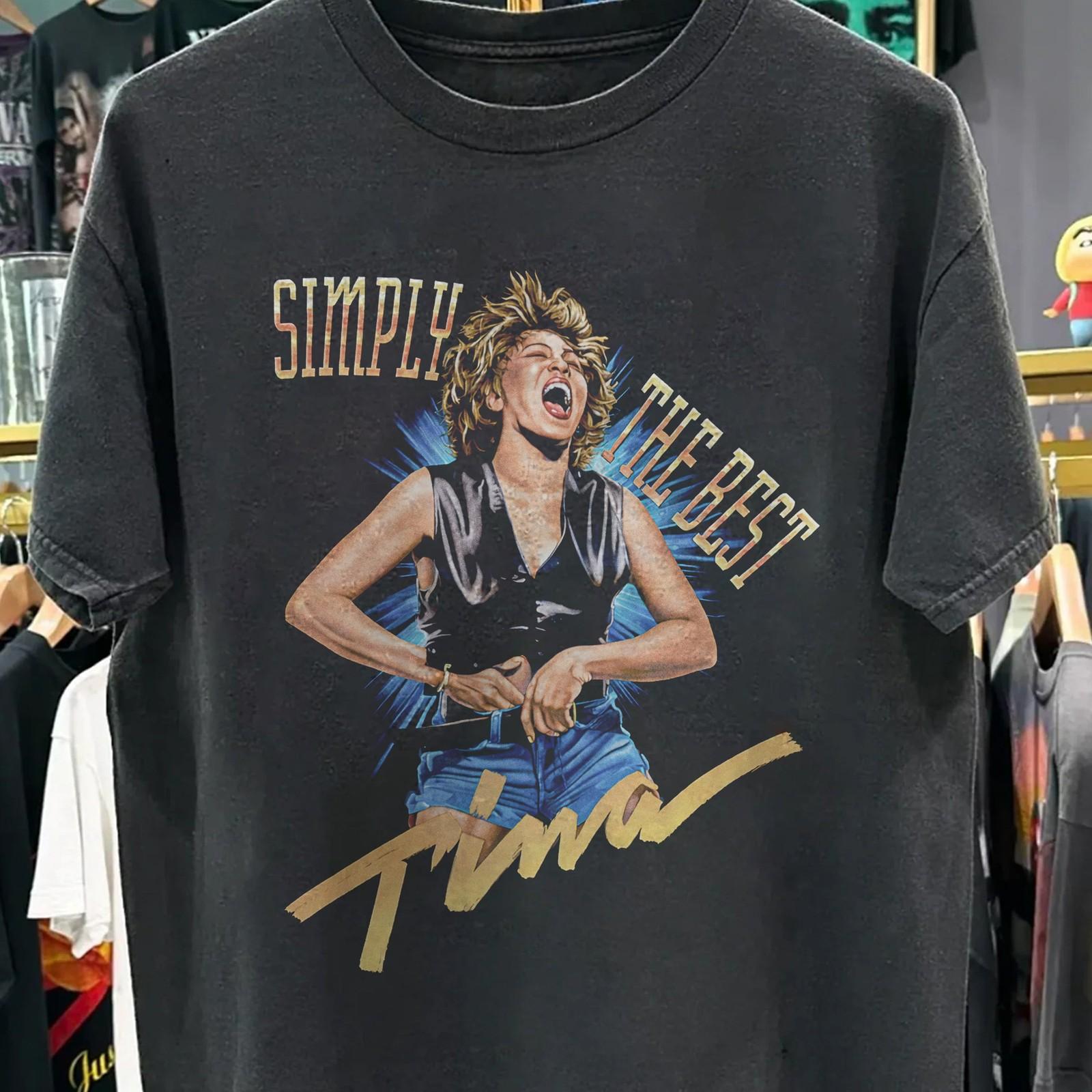 Tina Turner - Simply The Best Promo T-Shirt Black XXL 2XL