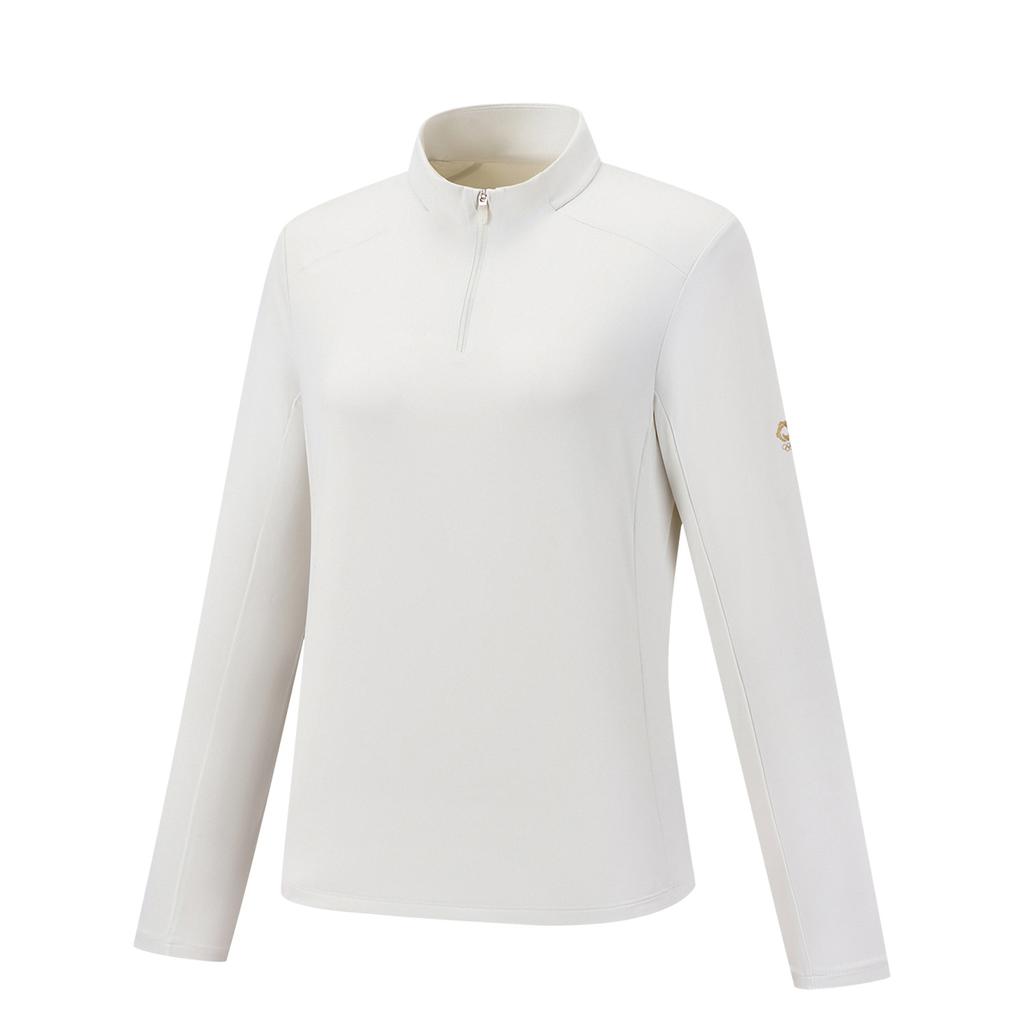 Li-Ning Honor Series UV Resistant Stand Collar Logo Casual T-Shirt Women Tops ATLV454-2