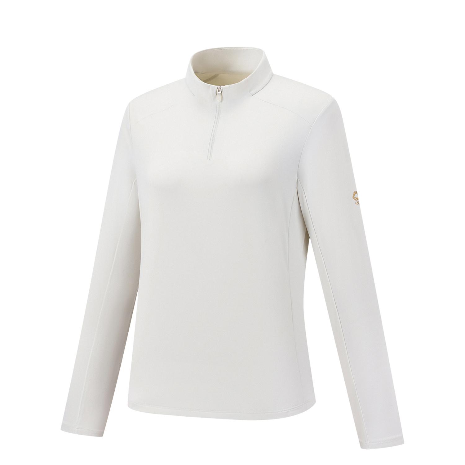 Li-Ning Honor Series UV Resistant Stand Collar Logo Casual T-Shirt Women tops ATLV454-2