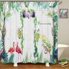 Shower Curtain Nordic Style Fresh Plant Flower Leaf 3D Printing Shower Curtains Polyester Waterproof Home Decor Curtain 180x180