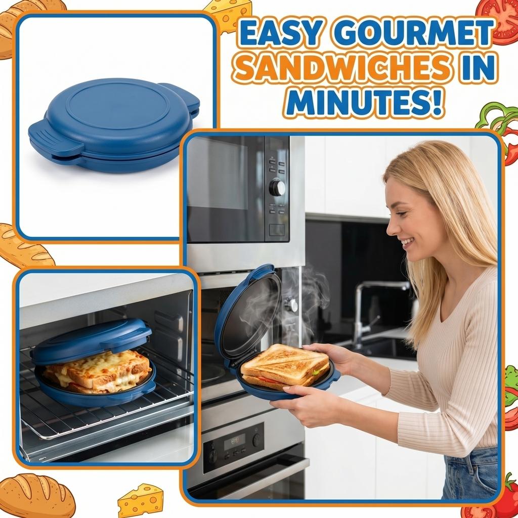 Circular Microwave Oven Sandwich Baking Tray Can Be Placed In The Oven Sandwich Maker Bread Maker