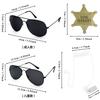 Secret Agent Costumes Dress-Up Accessories Sunglasses Badge Earplugs Set Cosplay Props