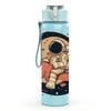 1PC Space Astronaut Planet 750ml Color Plastic Sports Water Bottle Leakproof Flip Straw Lid Suitable for Sports Office Home Use
