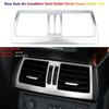 Stainless For BMW X5 X6 E70 E71 E72 Car Rear Seat AC Air Vent Outlet Cover Trims