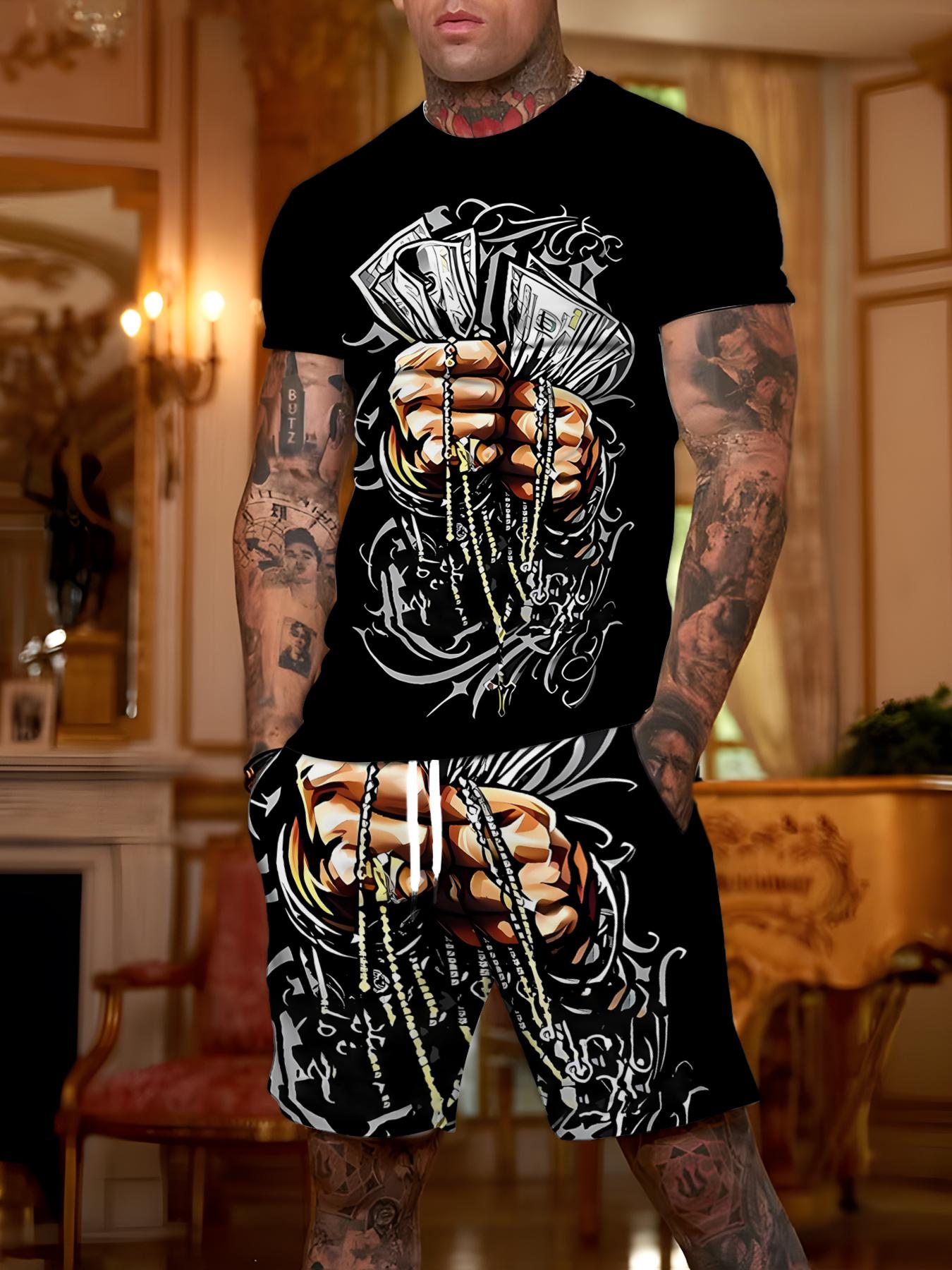 Trendy Men s Summer Casual 2-Piece Outfit S