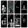 Phone Case For Samsung Galaxy S24 Ultra S23 FE S22 S20 S21 5G S10 S9 Plus S10E S8 Soft Silicone Clear Funny Skeleton Cover