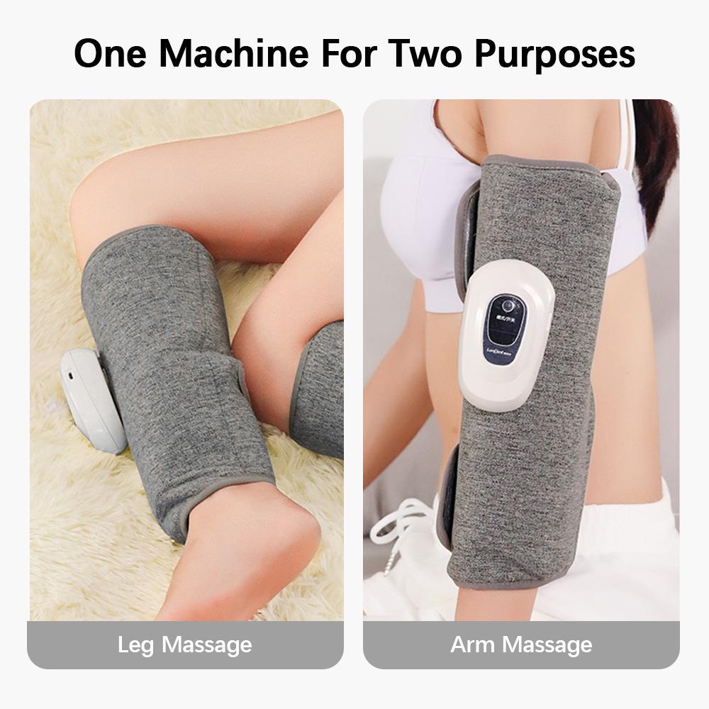 Electric 360° Air Compression Leg Massager with 3 Modes Cordless Calf & Foot Muscle Relaxation for Blood Circulation&Pain Relief