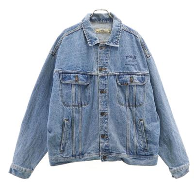Denim Jacket XL Wash Blue Denim Jacket Trucker Men's Used
