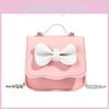 Childrens Pink Pu Butterfly Bow Crossbody Bag With Durable Wearresistant Material For Daily Use