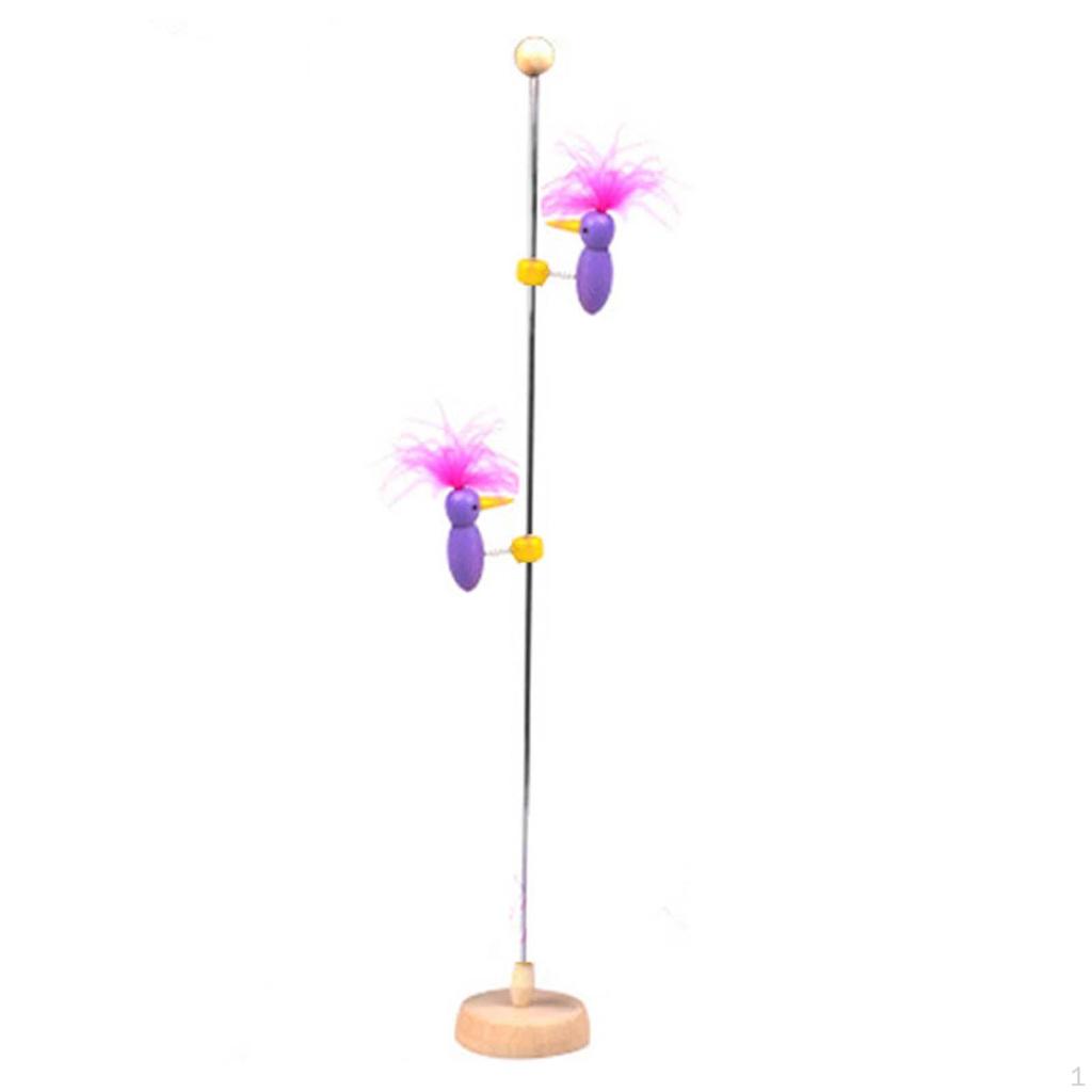 Bird Pole Toy with Sliding Mechanism, Interactive Pecking Action for Kids