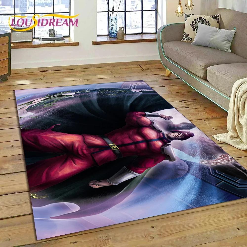 Lastest Retro Game Street Fighter SF Carpet for Living Room Bedroom Home Decor,Floor Mat Non-slip Decoration for Sofa Doormat