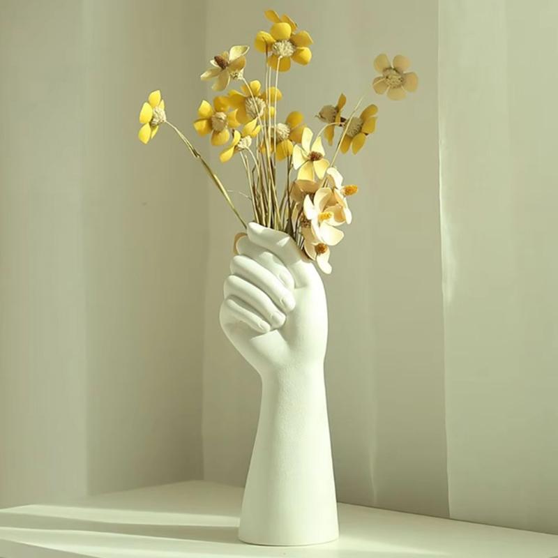 Human Body Flower Vase Delicate Vase Insertion Aesthetic Decorative Arm Body Ornament Home Decoration Resin Ceramic Vase Home