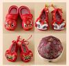 Summer Baby Boy Birthday Tang Suit with Crown for Zhou Ceremony