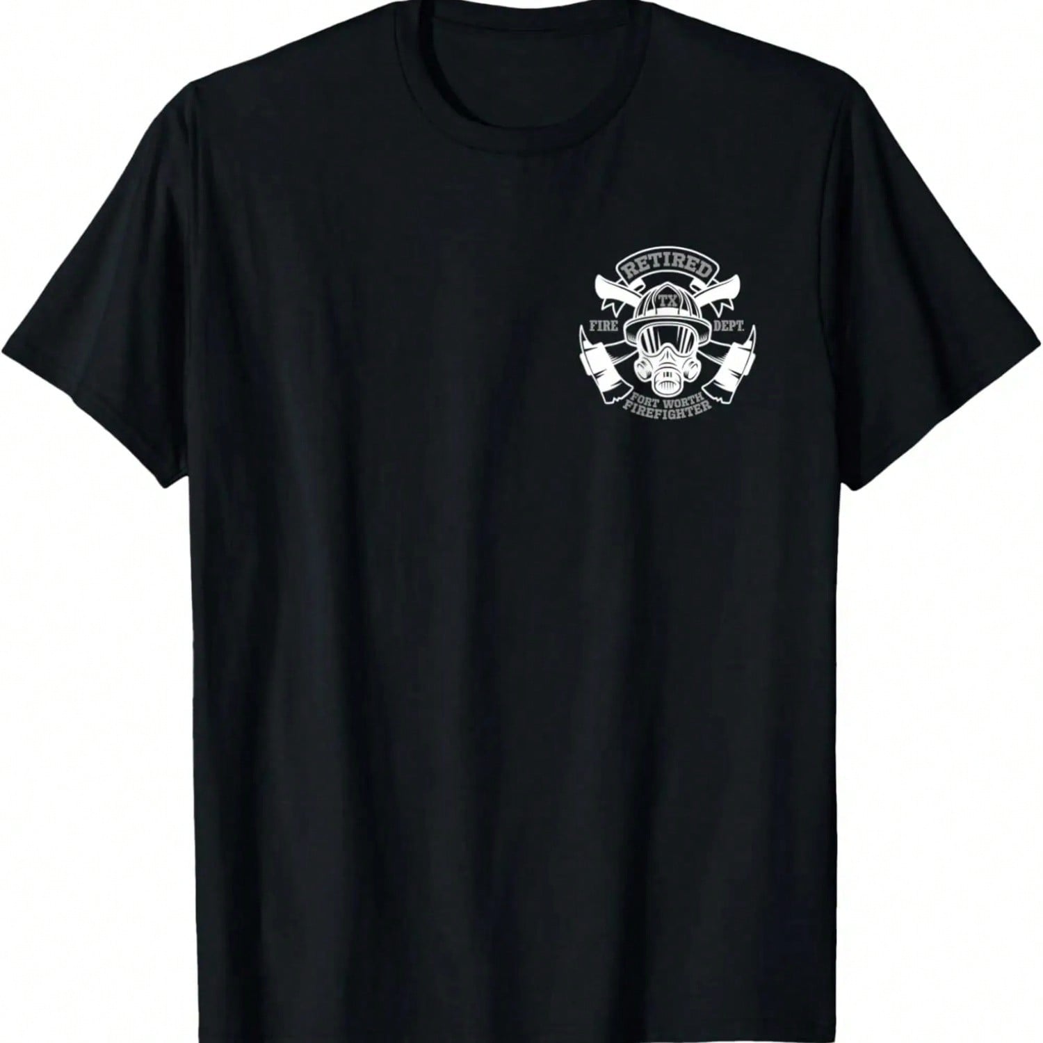 Retired Firefighter Fort Worth, Texas Tribute - 2 Sided T-Shirt S разноцветный