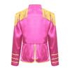 Giacca Costume Unisex per Bambini Band Rock Manica Lunga Frange Nappe Spalline Chiusura con Zip Design Diviso Cappotto