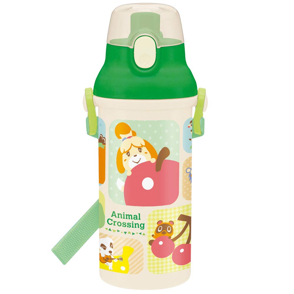 

Skater Antibacterial Plastic Water Animal Crossing Made in Children s Ag+ Bottle, Design, 480ml, Girls, Japan, PSB5SANAG-A