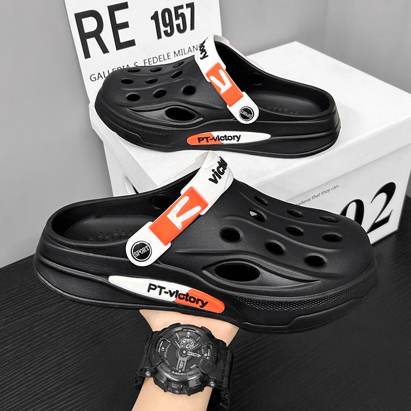 

Men s Breathable Summer Slip-Ons: Outdoor, Wear-Resistant, Garden & Casual Sports Shoes with Big Toe Design 42 хакі