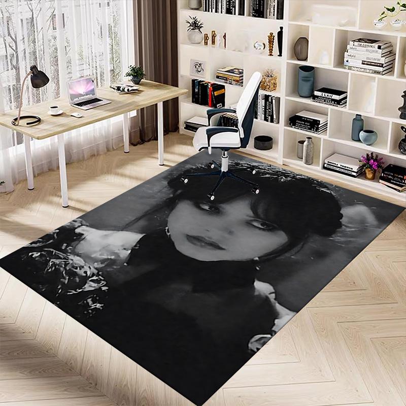 Dark Gothic Elegance Carpet For Playroom Bedroom Living Room Sofa Home Decorkids Game Area Rug Nonslip Floor Mat