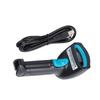 Barcode Scanner Handheld 360 Degrees  Reading Dustproof Waterproof Wireless QR Code USB Reader(Black Blue )