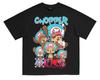 ONE PIECE Short Sleeve Luffy T-Shirt Heavy American Neckline Crew Neck Anime Men and Women