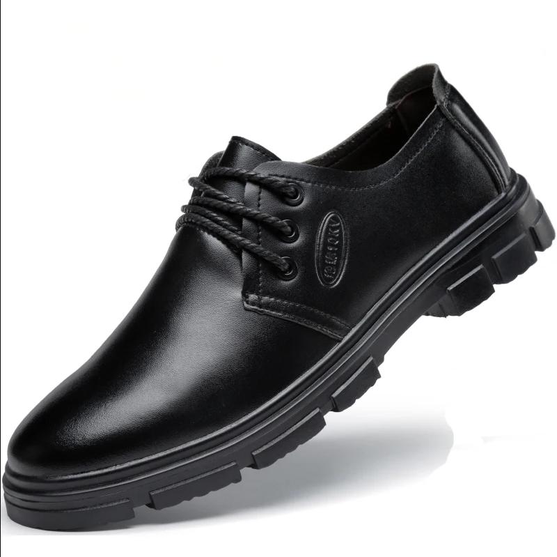 men casual non-slip soft leather chef shoes slip-on waterproof kitchen worker shoe breathable cook loafers tooling footwear male