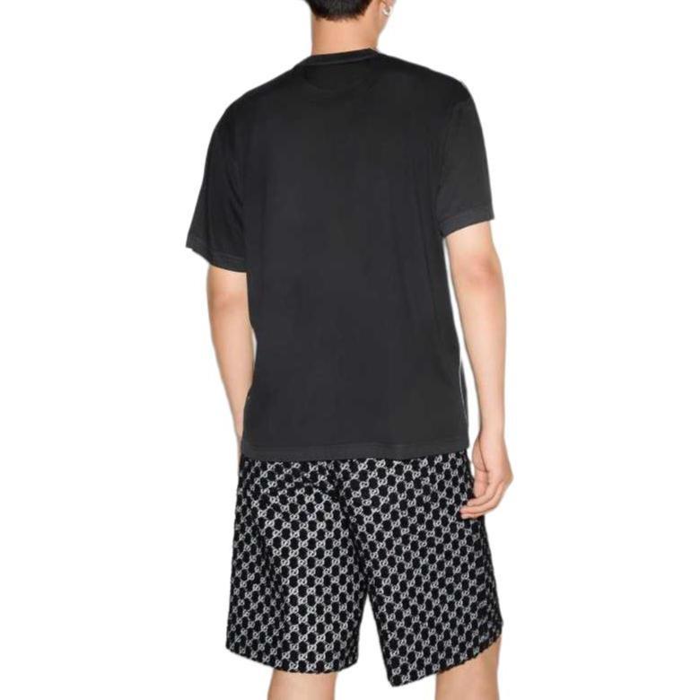 GUCCI T Shirts Men's Black Crew Neck Moderate 796395XJG26