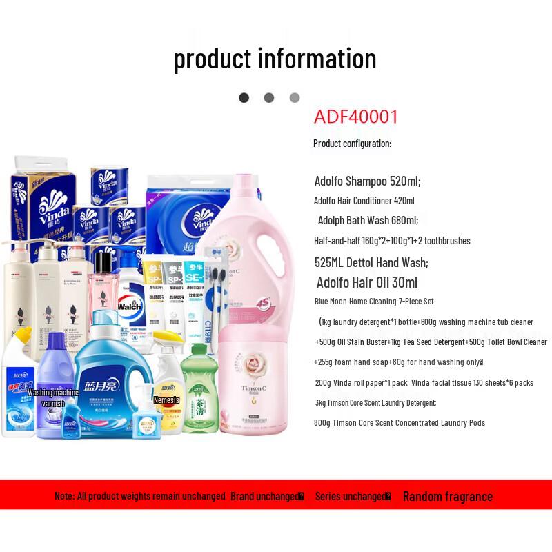 Adollf Oil Control Refreshing Hair Care Set