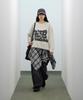 STANDARDERROR 87-Stan191 Art Lettering Oversized Jacquard Knit Gray