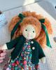 BlissfulPixie Waldorf Doll - Handmade Hanne 12" Soft Girl Plush Toy, Perfect for Kids