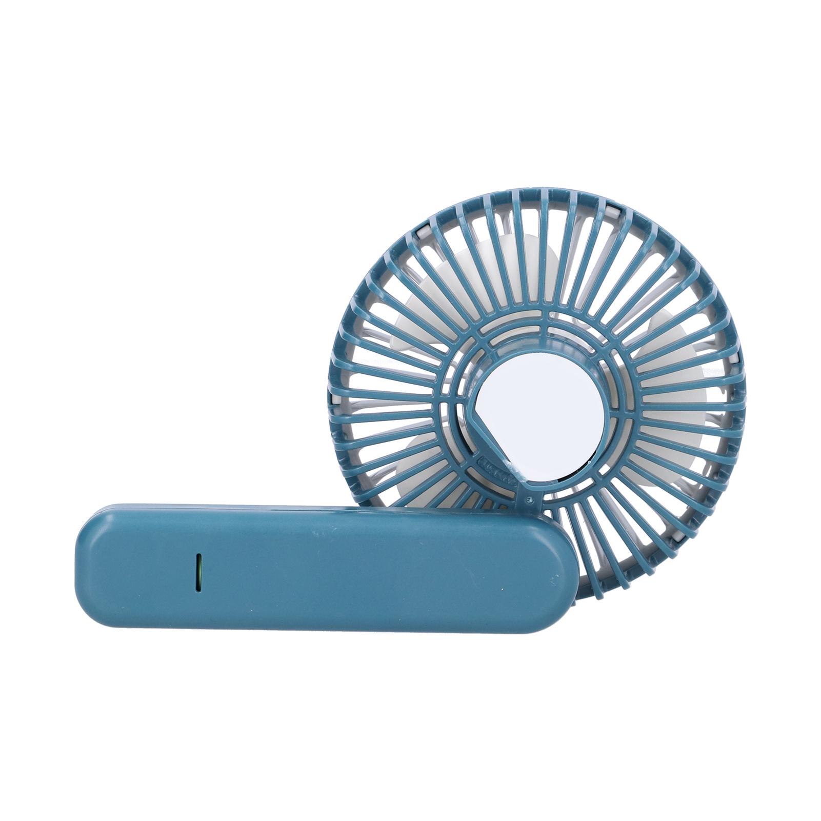 ABS Mini Handheld Foldable Pocket USB Cable Charging Portable Desktop Fan with Belt