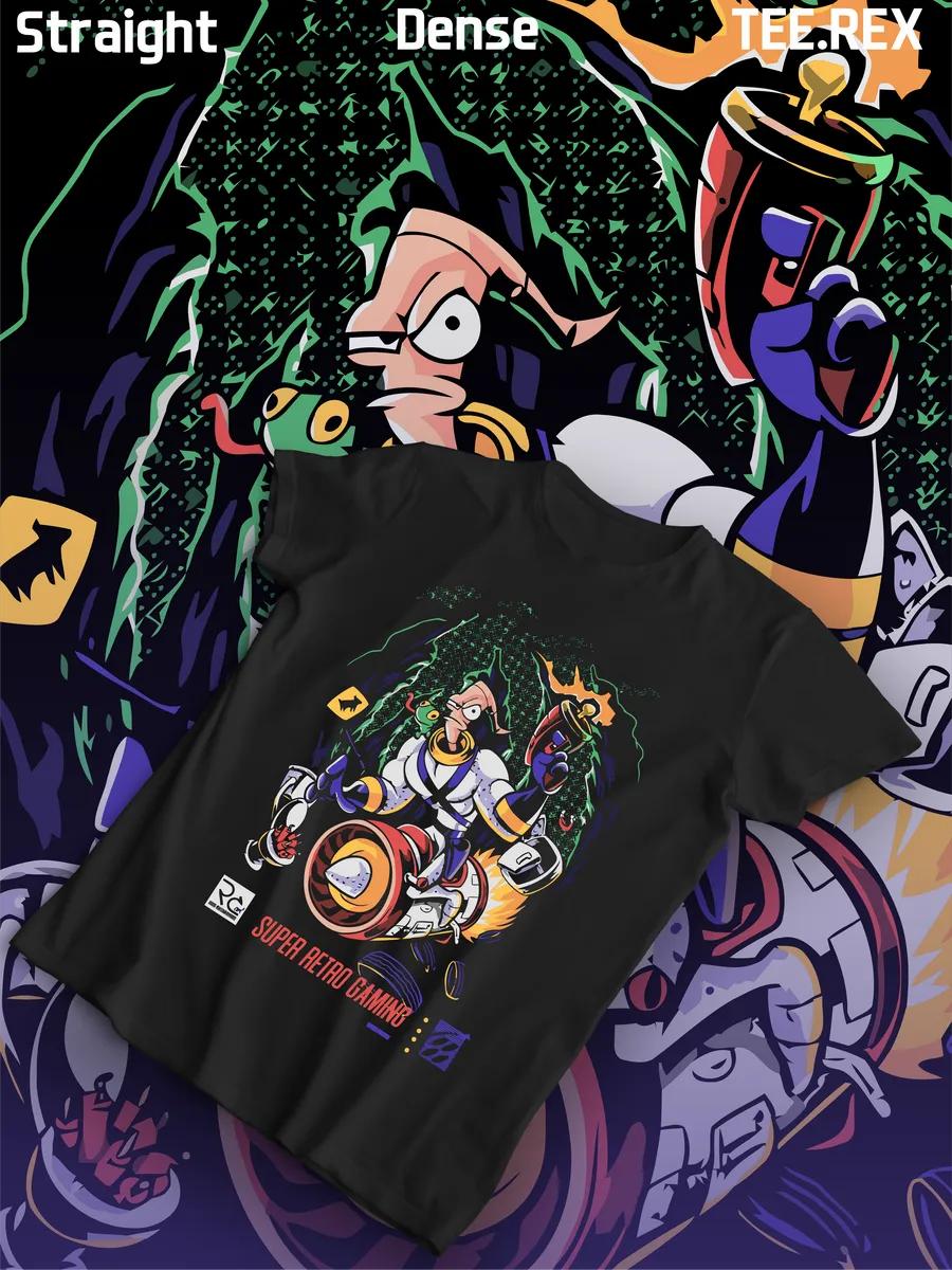 T-shirt with print Earthworm Jim M