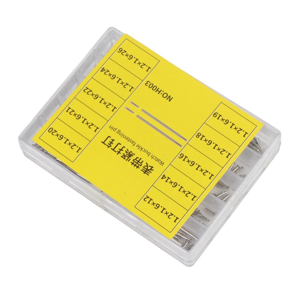 Silver Color Pressure Bars Plastic Storage Box Rivet Ends Professional Friction Pin Watchmakers