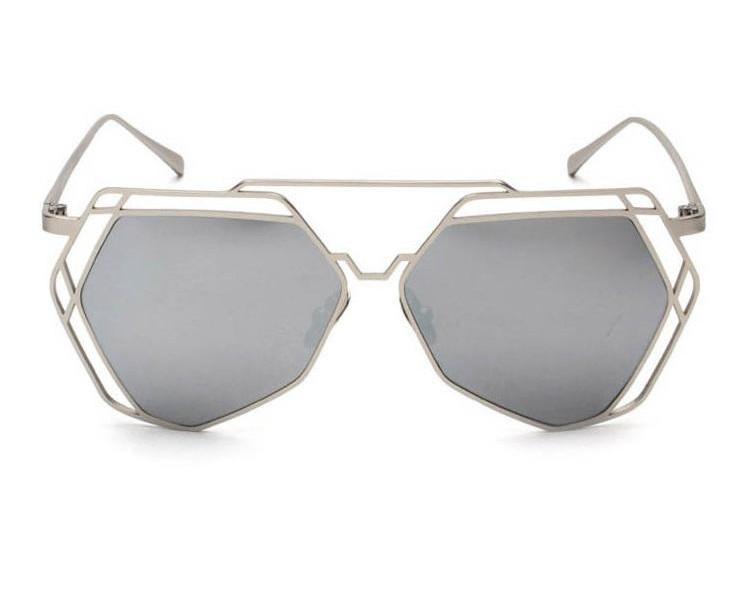 

Premium Quality Ladies Women Retro Vintage Shades With Oversized Designer Appeal Sunglasses серебряный
