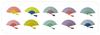 BOUDAI Fashion Fan byCOLOR Pink x Yellow Two-Tone