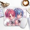 Anime R_Rem R_Re Zero Mouse Pad Small Gaming Mousepad Gamer Non-Slip Edge Standard MousePads PC Compact Stitched Office Mousemat