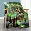 Gothic Illustrations Customize Your Name Blanket Throw Personalized Blanket Comfortable for Seaside Sofa Bed Bedding for All Occasions