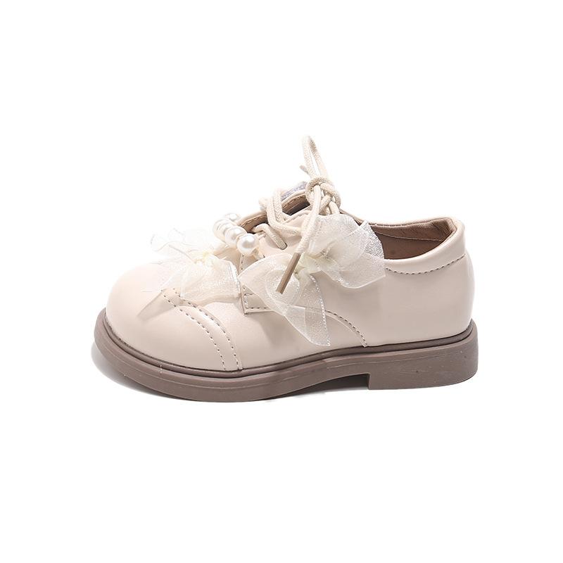 

Girls leather shoes bow pearl princess shoes 2025 spring and autumn new children s single shoes girls foreign performance shoes tide 23-25 yards, 3 pairs in one hand