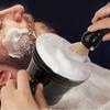 White Plastic Shaving Brush Bowl Men's Beard Care Foam Mug Bowl With Handle Facial Cleaning Tools Durable Easy To Use