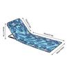 Folding Beach Chair With Adjustable Seating Dual-Purpose Beach Mat Outdoor Portable Single Leisure Chair Lightweight Portable