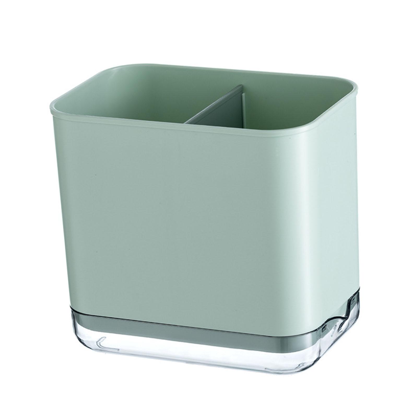 Utensil Holder Cutlery Drainer Rack Compartment Spoon Chopsticks Fork Drainer   for Kitchen Household