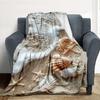 Seashore Flannel Blanket Throw Blanket Soft Warm Sofa Bed Camping Home Decor Unique Christmas Gift C926448