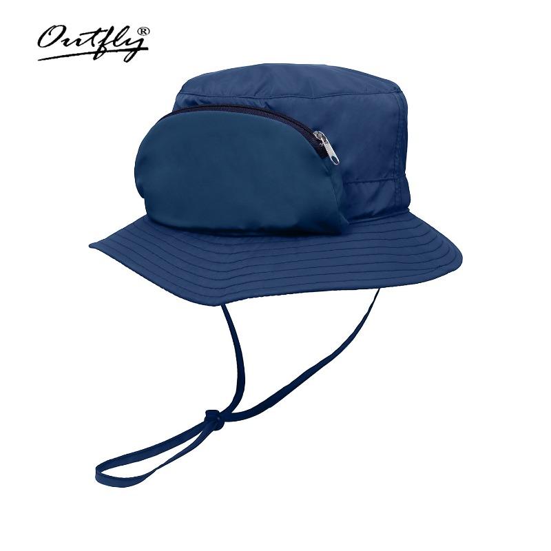 Sun Hat with Glasses Bag, Men's and Women's Summer Outdoor Sun Hat, Light and Breathable, Can Store Beach Sun Protection Hat