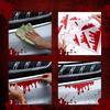 Frienda 11 Sheets Halloween Blood Car Decal Halloween Car Accessories Self-Adhesive Bloody Stickers Decor For Headlights Windows Headlamps